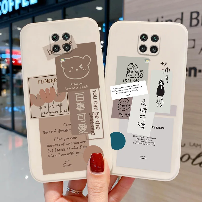 

Abstract Line Face Smile Bear Case For Xiaomi Redmi Note 9 Case For Redmi Note 11 11s 10 9 8 Pro 9S Poco X3 Pro Mi 11 Lite Cover