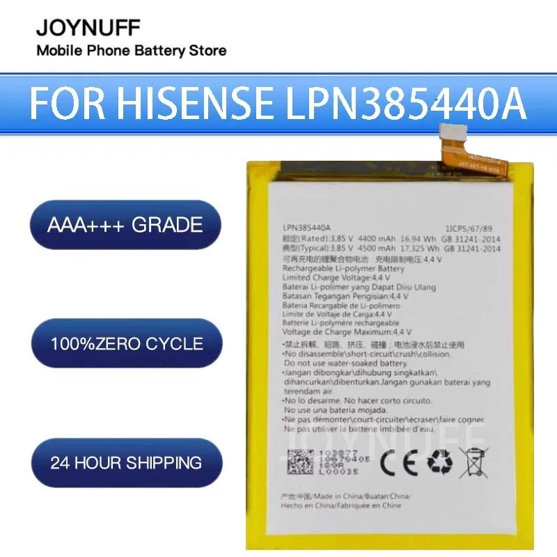 

New Battery High Quality 0 Cycles Compatible LPN385440A For Hisense King Kong 4 HLTE213T Replacement Sufficient Batteries+tools