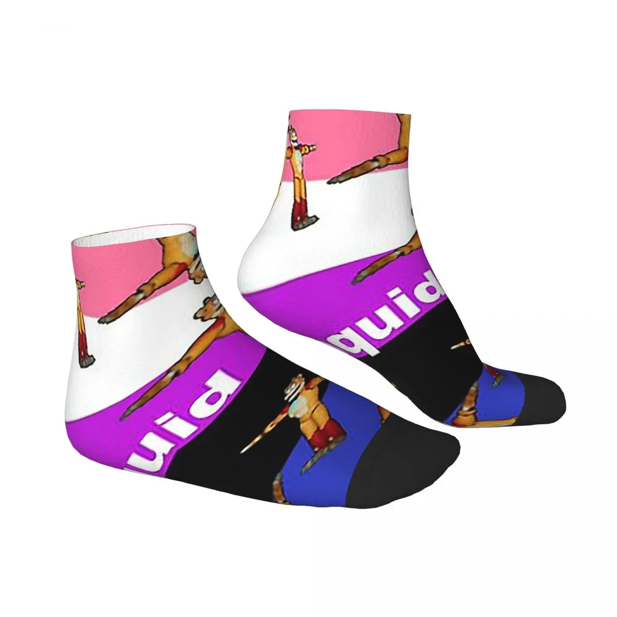 Glamrock Freddy Fazbear Genderfluid Pride Flag Meme Socks Harajuku Stockings All Season for Man's Woman's Christmas Gifts