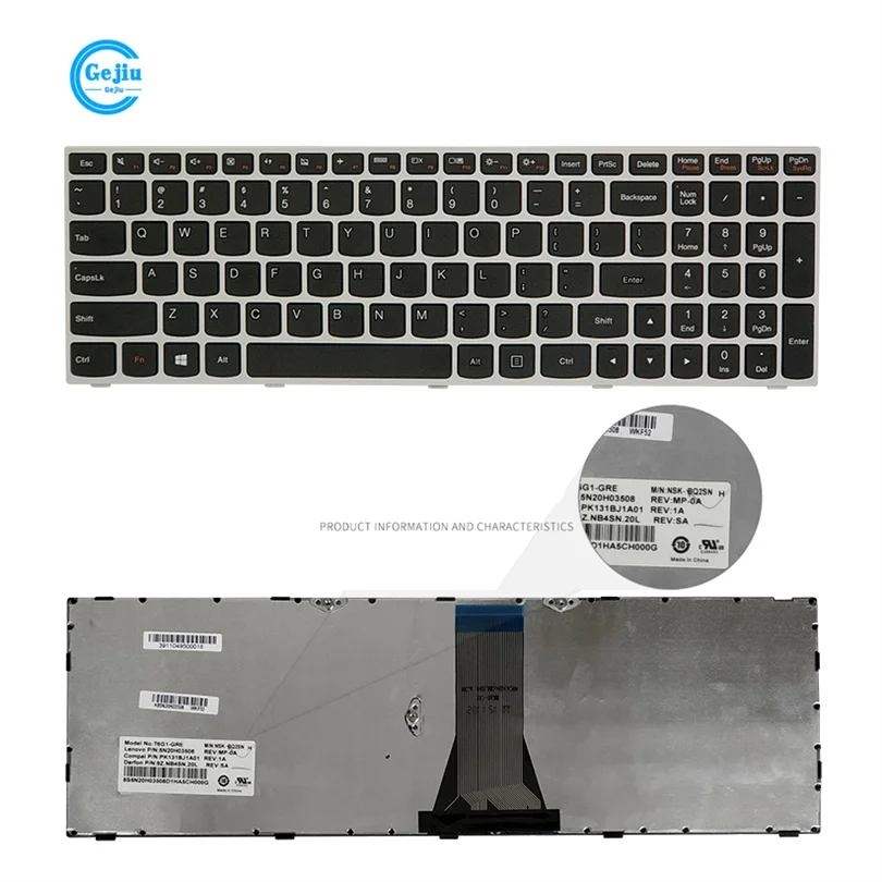 

Новая Оригинальная клавиатура для ноутбука LENOVO B50 Z50 N50 M50 Z51 B51-35 80 75M Y50C