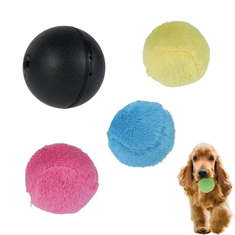 

Игрушечный плюшевый мяч для собак, волшебный роликовый мяч, автоматический мяч, мягкий интерактивный Забавный напольный жевательный плюшевый мяч, электрическая вращающаяся игрушка для домашних животных
