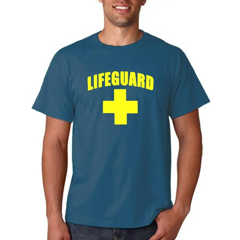 Футболка Lifeguard Cross + красная/желтая модная мужская футболка для вечеринки Life Guard