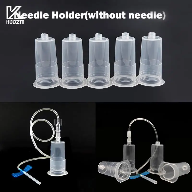 

10 шт. игл в форме бабочки + Вакуумный Держатель для игл, комплект для сбора крови, набор для вытягивания крови из Вены головы