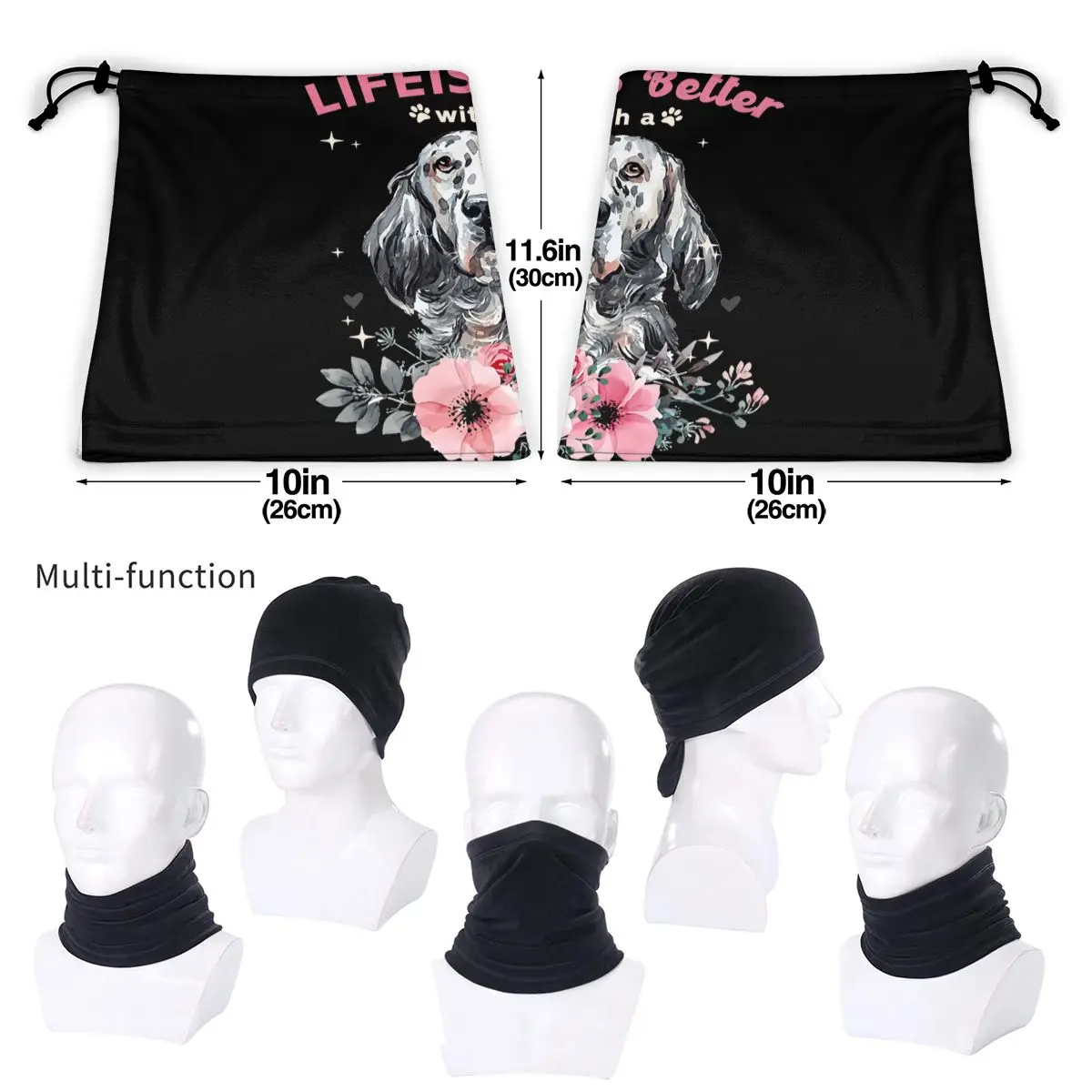 Собака мама папа английский Setter подарок для собаки владелец мамы микрофибра Шея