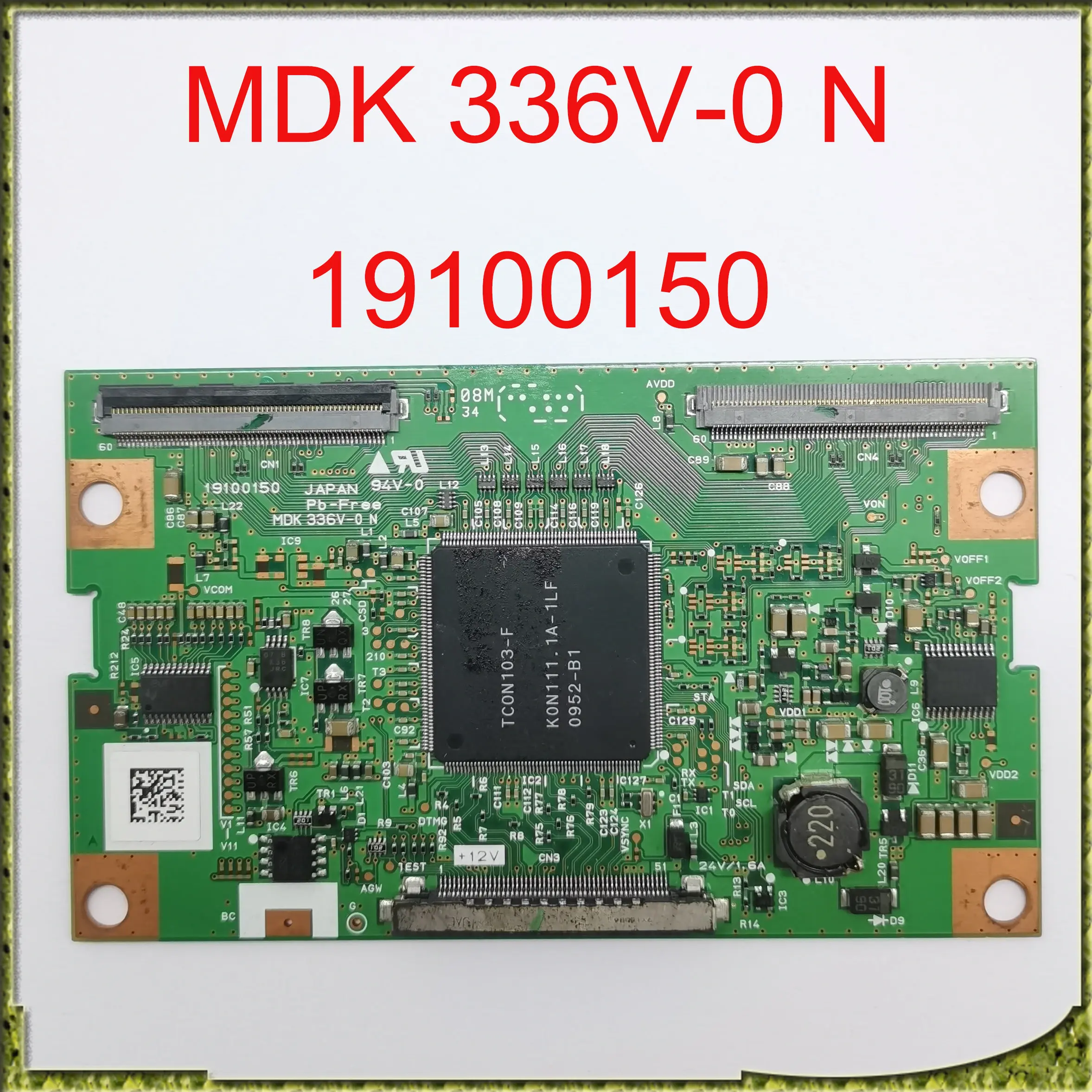 

Плата MDK 336V-0 N 19100150 T-Con для телевизора TX-L37S10, оборудование для отображения, T-карта, оригинальная запасная плата Tcon, плата для телевизора