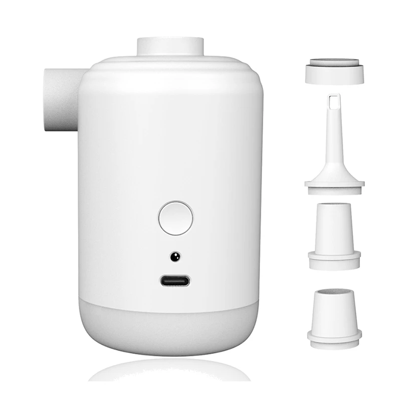 

Portable Electric Air Pump For Pool , Wireless Air Mattress Vacuum Pump With 4 Nozzles, Inflator / Deflator Pumps