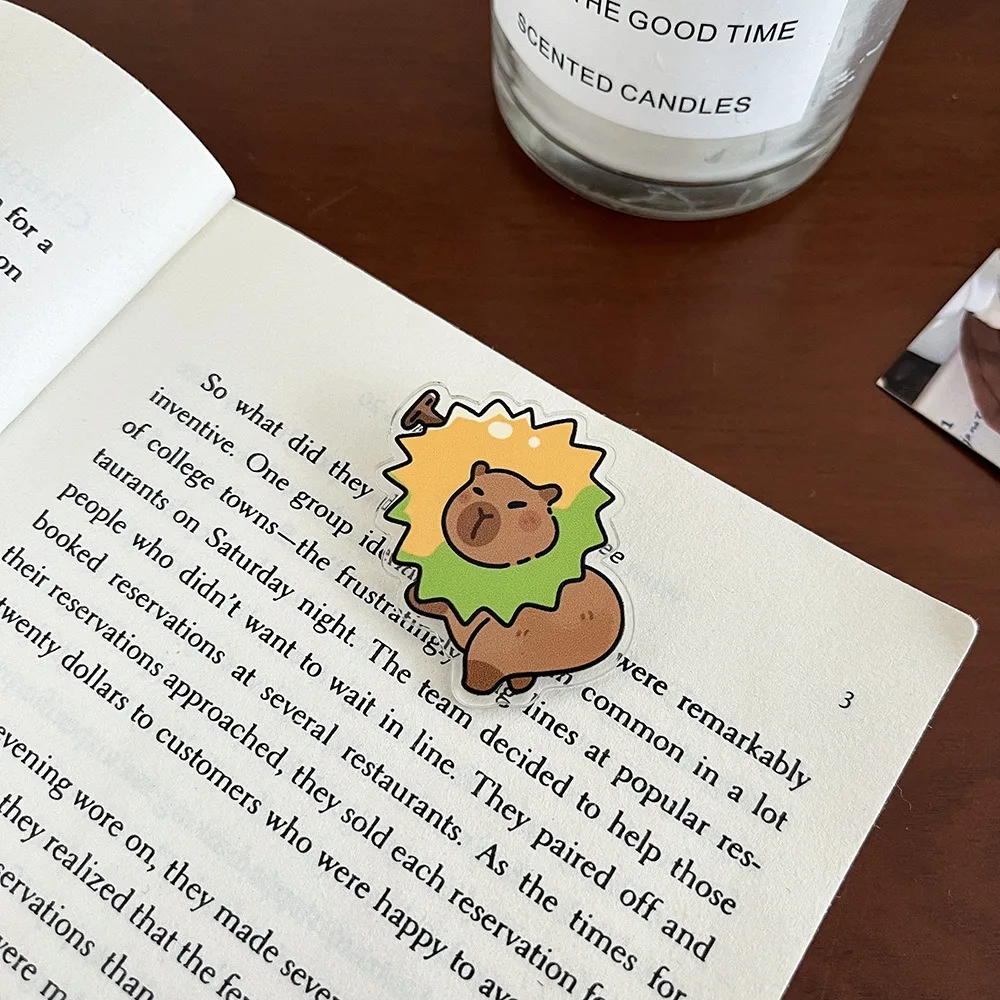 Изысканная нагрудник акриловая булавка в виде капибары милая брошь с фруктами