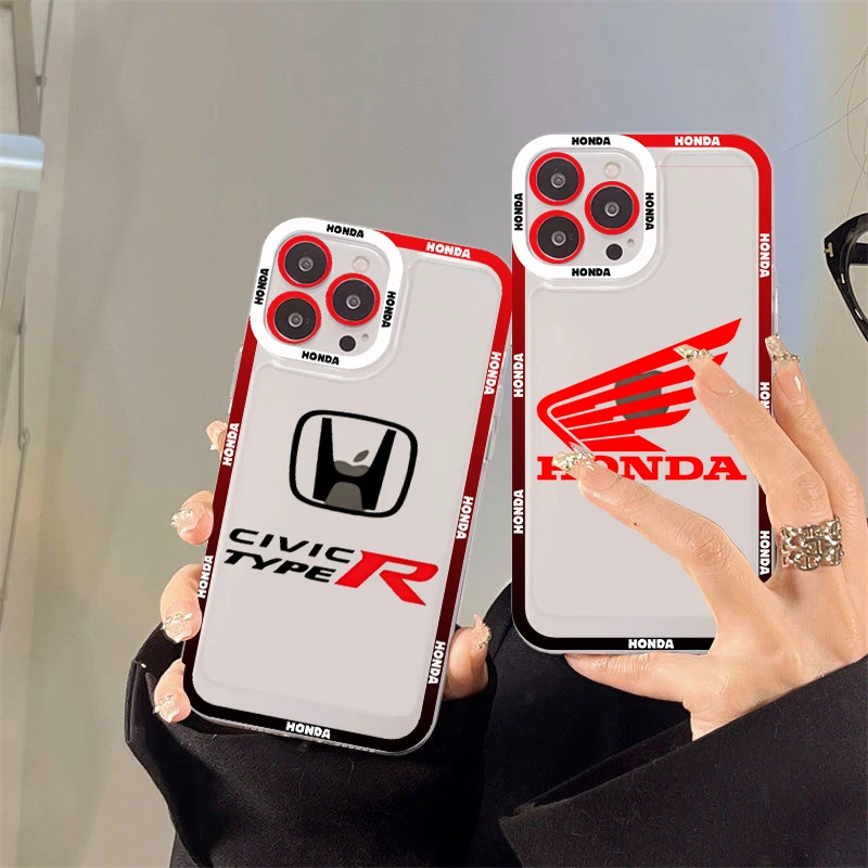 

Hondaes Phone Case For iPhone 14 13 12 11 Pro Max Mini X Xs XR 6 7 8 Plus SE 2020 Transparent Case