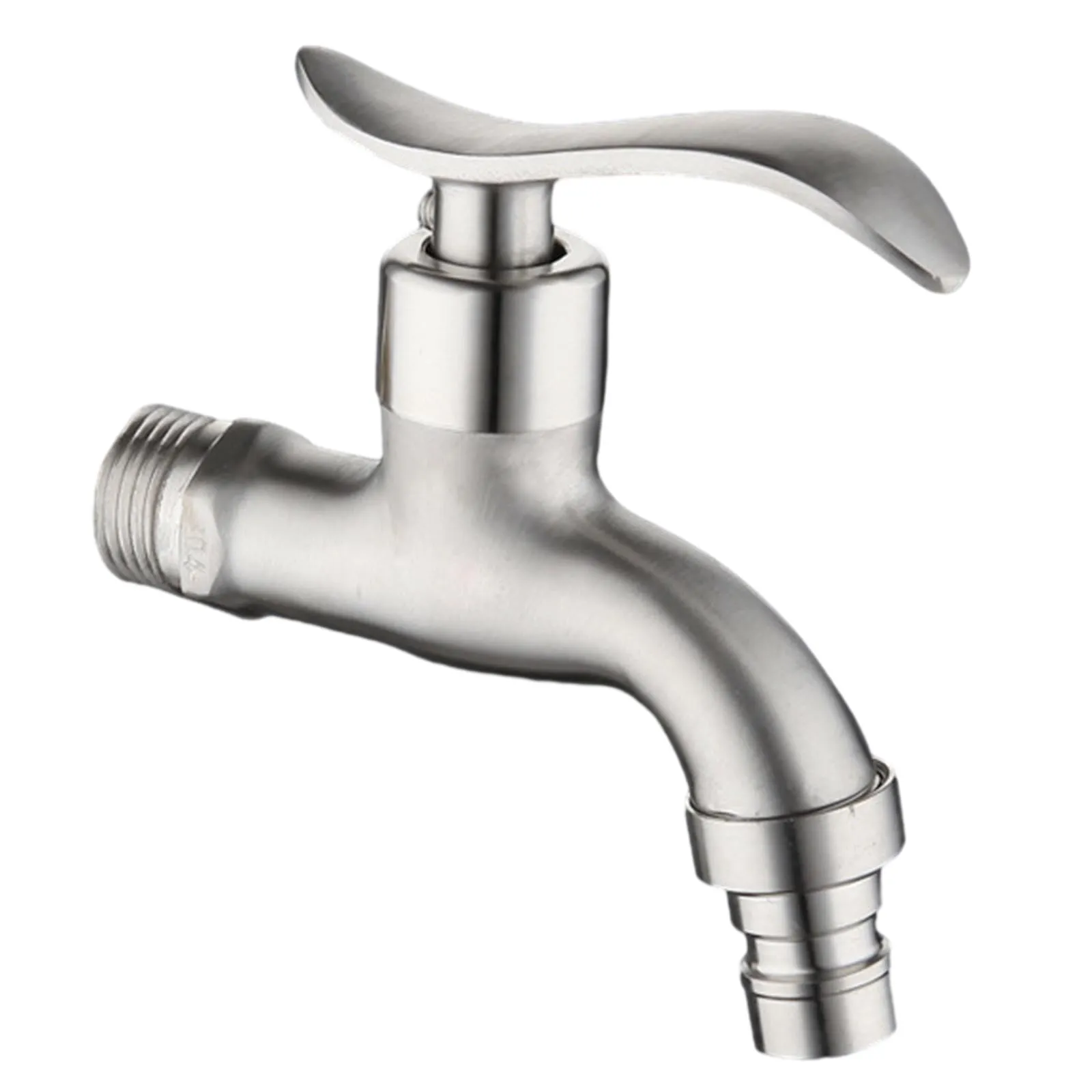 

Bars For Kitchens Faucet Single Handle Soft Bubble Staninless Steel Wall Cold Tap Washing Machine Discoloration