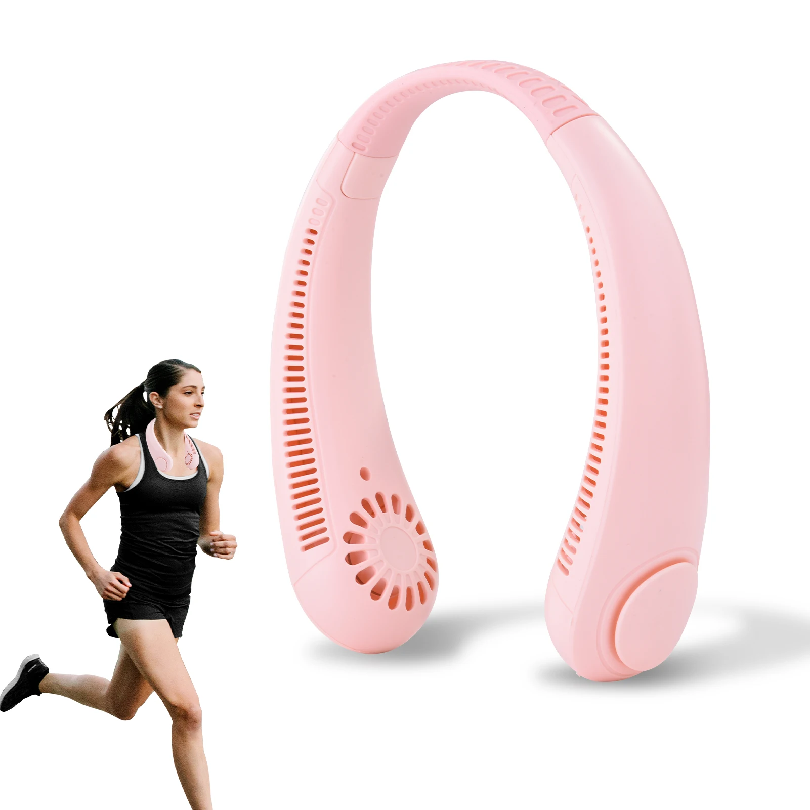 Шейный вентилятор 1200 мАч работающий от аккумулятора переносной Персональный