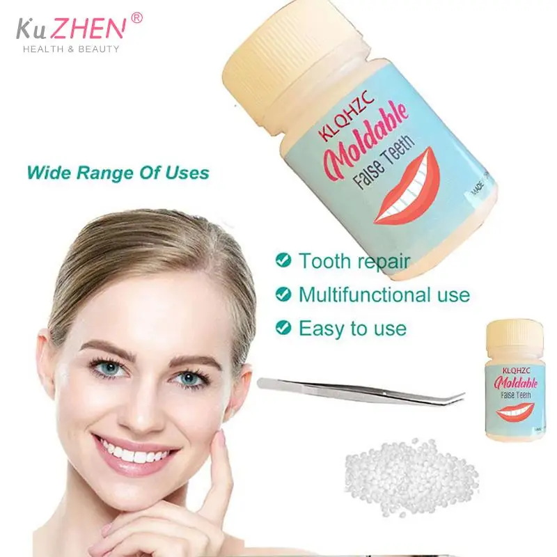 

15g/30/50g Temporary Tooth Repair Kit Teeth And Gaps FalseTeeth Solid Glue Denture Adhesive Teeth Whitening Tooth Beauty Tool