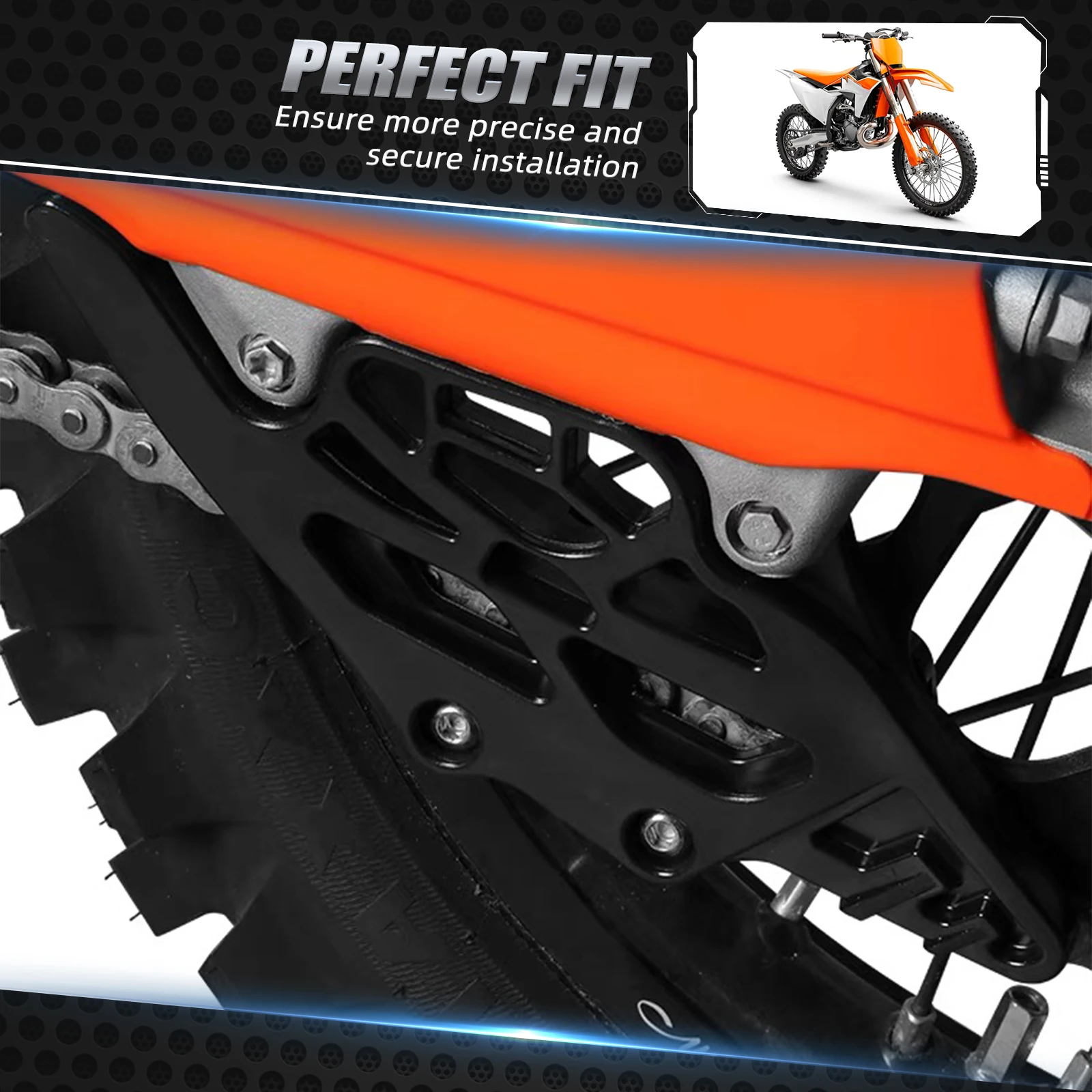 Для KTM EXC 300 2024 защитный задний направляющий слайдер цепи эксклюзивный 150 500 SX Φ XC 125