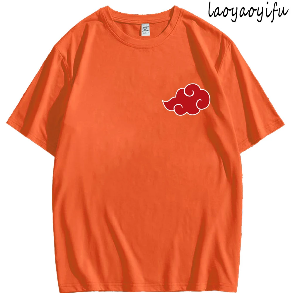 Футболка с логотипом Akatsuki Cloud японское аниме модная уличная одежда 2024 трендовая