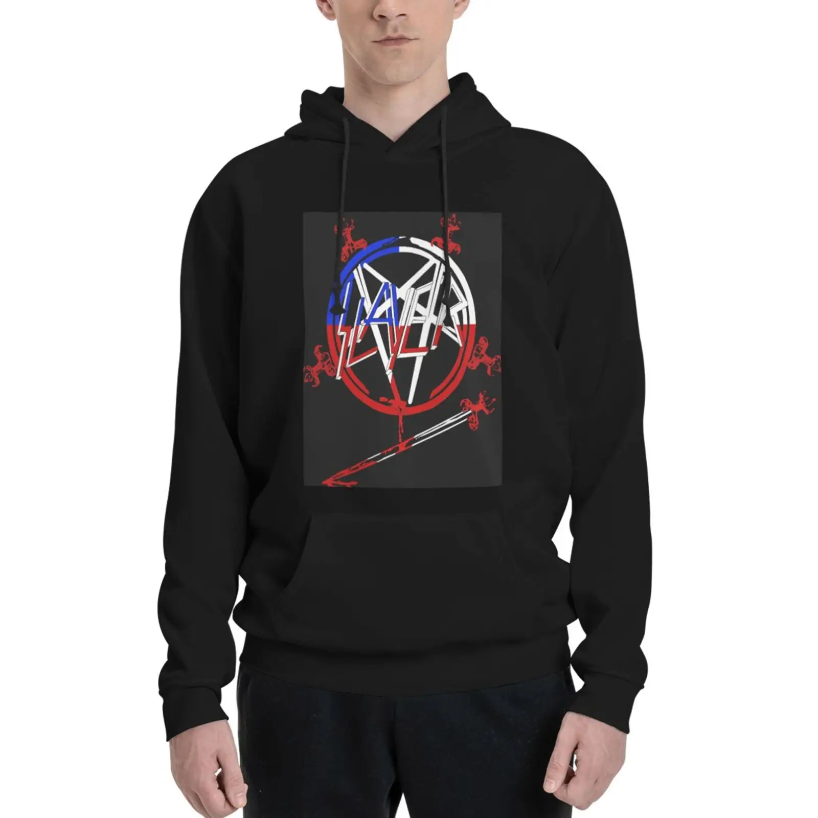

Slayer Pentagram 3548 Hooded Sweatshirts Woman Clothes Men Hoodie Anime Cosplay Men's Mantle Clothes Men Man Sets Mens Clothes