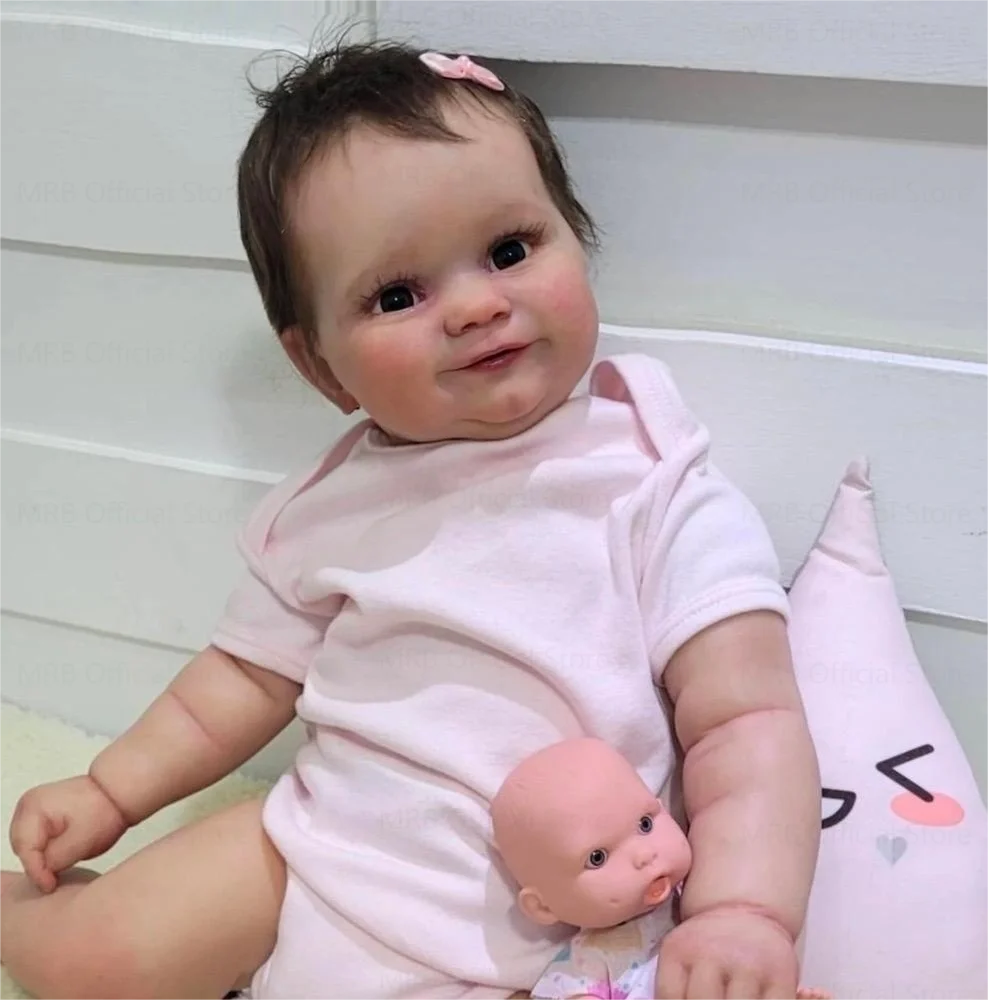 

19 дюймовые готовые куклы-Младенцы Reborn Maddie, полностью виниловая девушка, моющаяся 3D Кожа, видимые вены, игрушки «сделай сам», фигурка для девочек, подарок