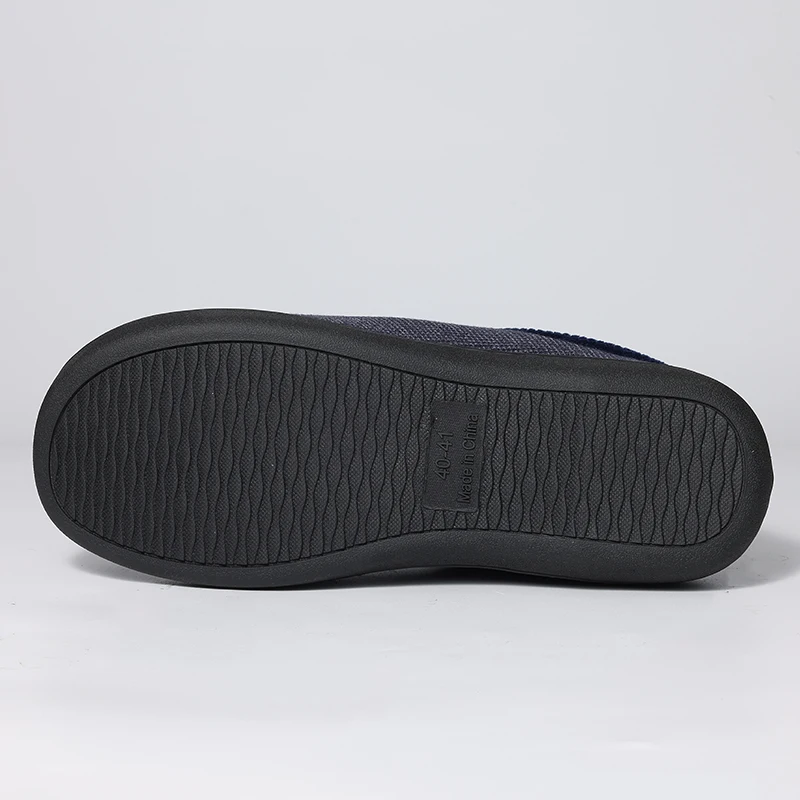 Зимние приятные для кожи хлопковые тапочки Smile Pop мужчин домашние теплые удобные