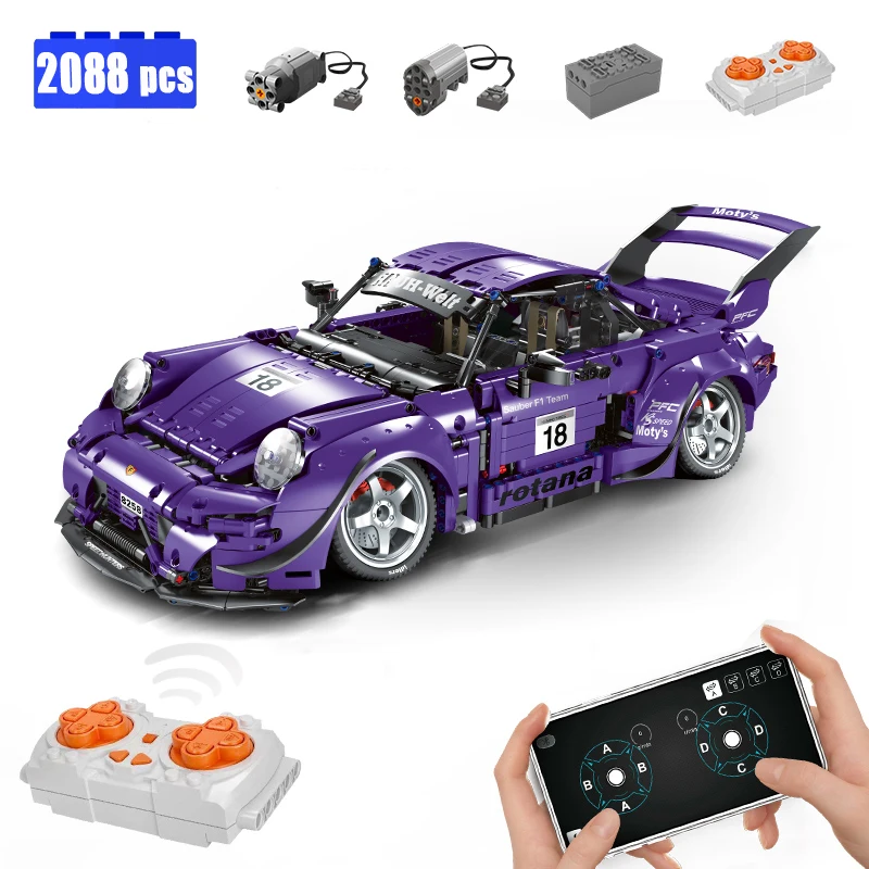 Эксперт-создатель строительные блоки для спортивного автомобиля с