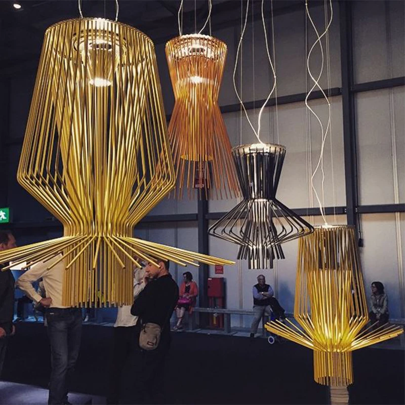 

Italian Design Foscarini Allegro Ritmico Hanging Pendant Lights Led Cage Industrial Suspension Lamp Bar Home Decor Fixtures
