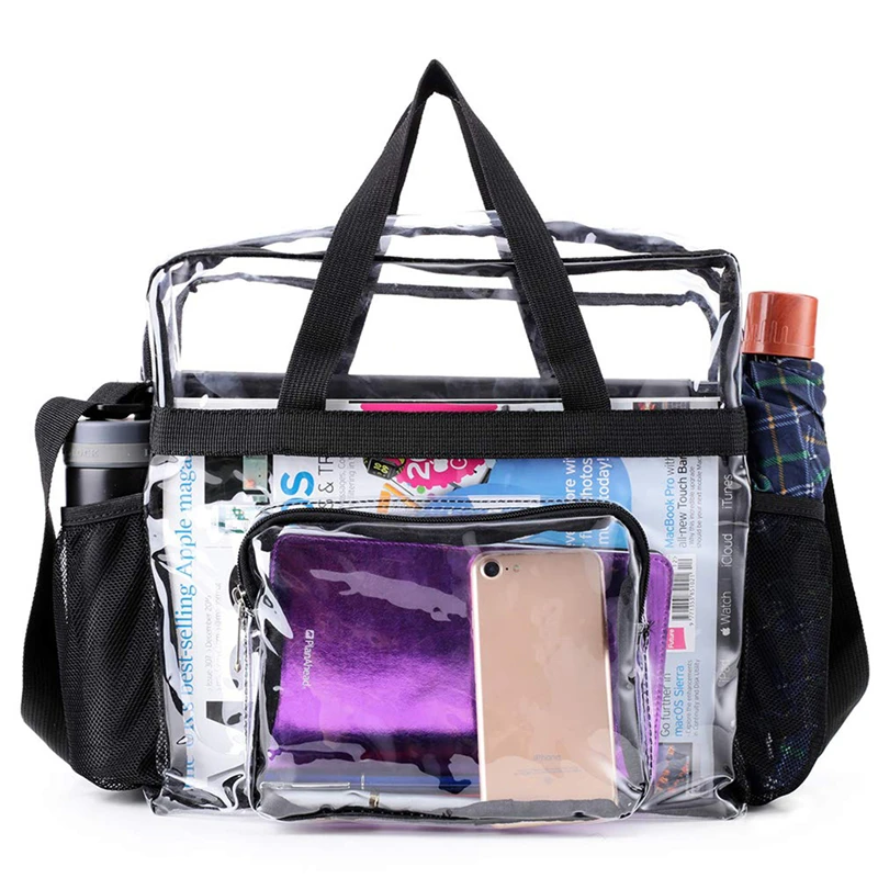 

Transparent PVC Women Shoulder Crossbody Bag Portable Satchel Ladies Tote Handbag Storage Bag Bolso Mujer