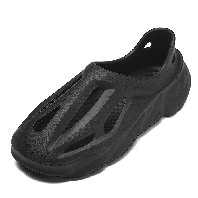 Hollow Sandals slip-on men Summer Platform Wedge slides Breathable Women slippers Comfortable EVA Shoes Neutral Fashion Shoes