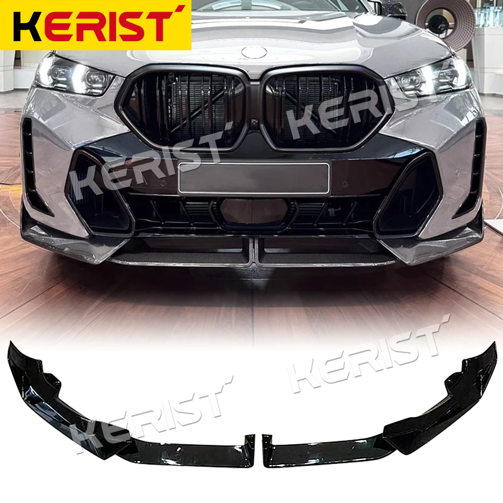 ABS передний спойлер для губ оконное крыло губа BMW X6 G06 M Sport 2023-up Стайлинг автомобиля