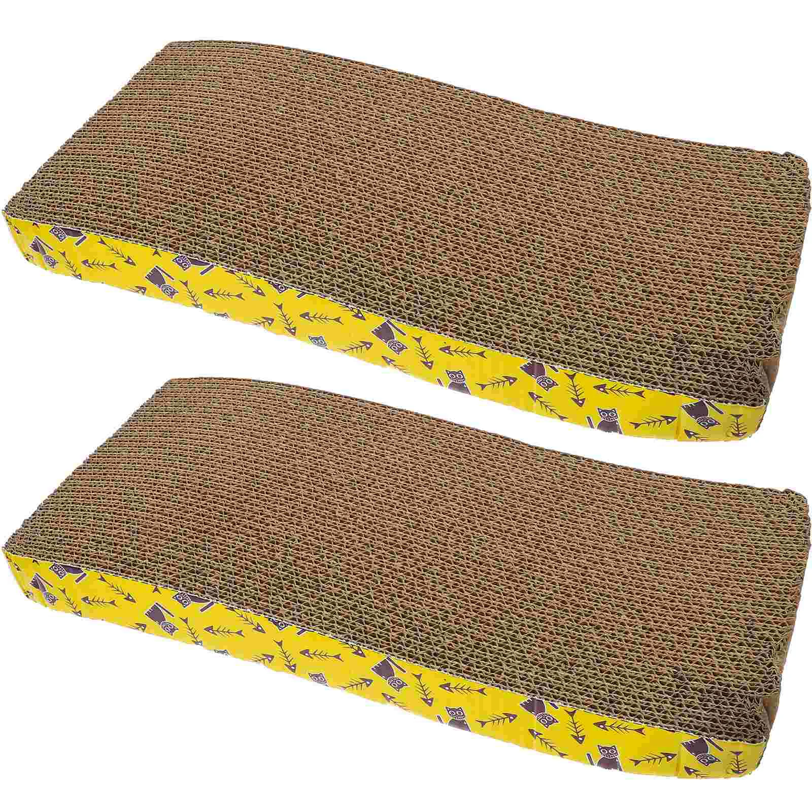 

2 Pcs Pet Toys Corrugated Scratch Pads Horizontal Cat Scratcher Cat Scratch Pad Cat Scratching Pad