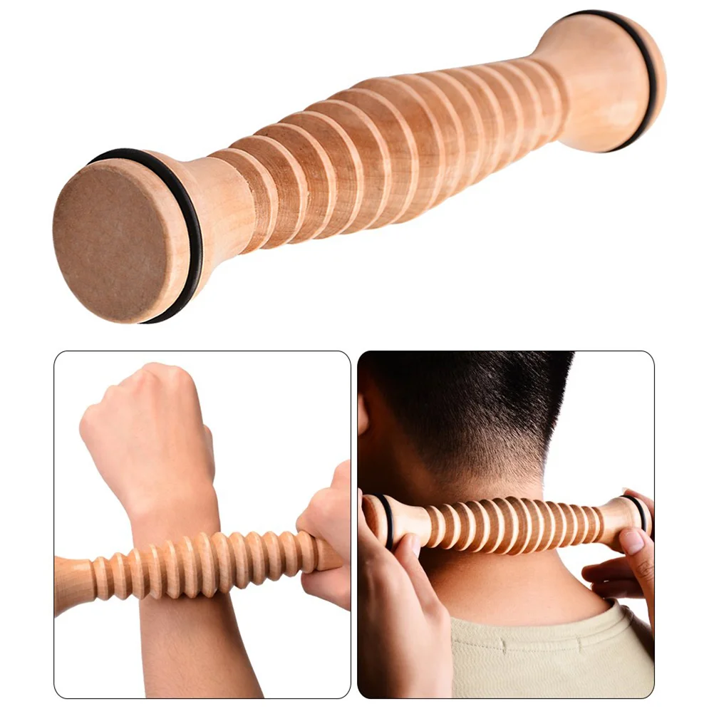 

Foot Roller Woodenfasciitis Tool Messager Muscle Acupointsha Gua Spiky Stick Wheel Point Trigger Acupressure Planter Plantar