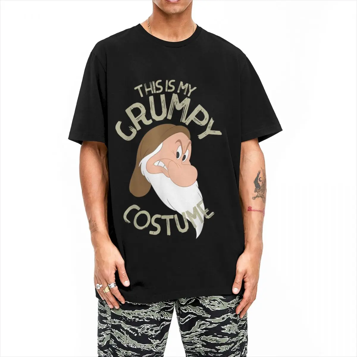 Футболка с коротким рукавом и круглым вырезом из чистого хлопка