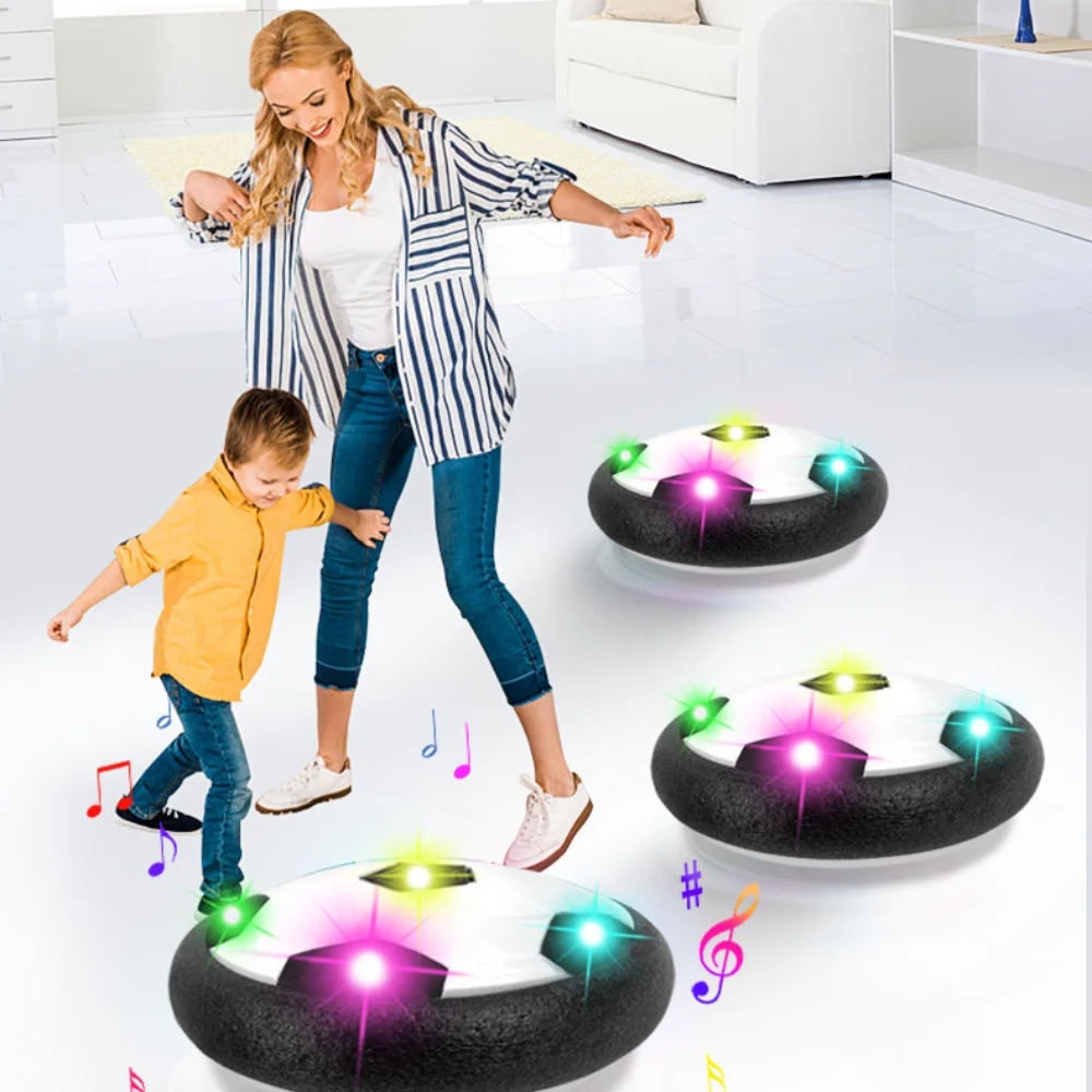 

Football Toys Levitate Suspending Soccer Ball Air Cushion Floating Foam Sport LED Light Gliding Parent-child Toy Gifts for Kids