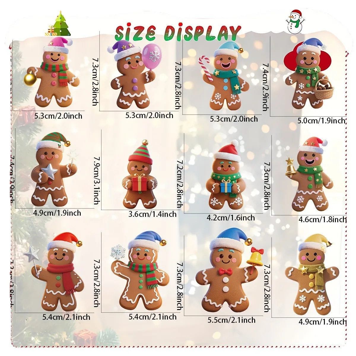 Деревянные рождественские украшения пряничные человечки