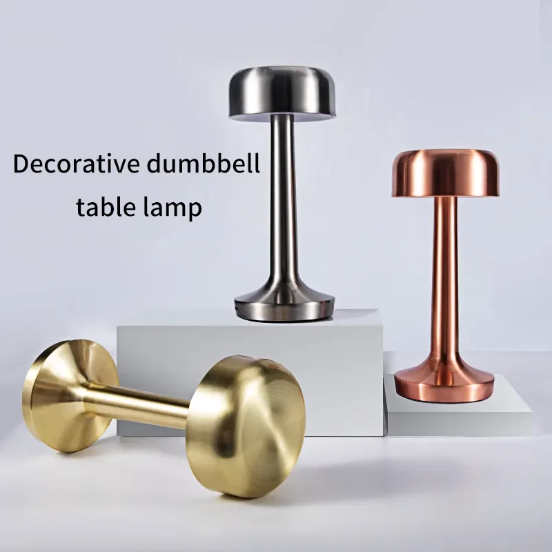 

NEW Retro Bar Table Lamp Touch Sensor LED Lamp USB Rechargeable Wireless Night Light for Restaurant Hotel Coffee Bedroom Decor
