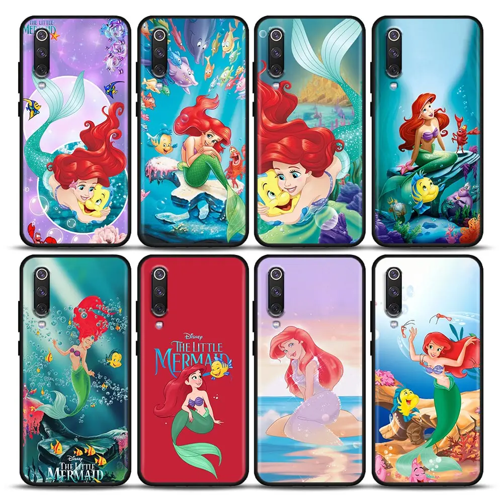 

Cute Lovely Mermaid Anime Cartoon Phone Case For Xiaomi Mi A2 8 9 SE 9T 10 10T 10S CC9 E Note 10 Lite Pro 5G Cover Fundas Coques