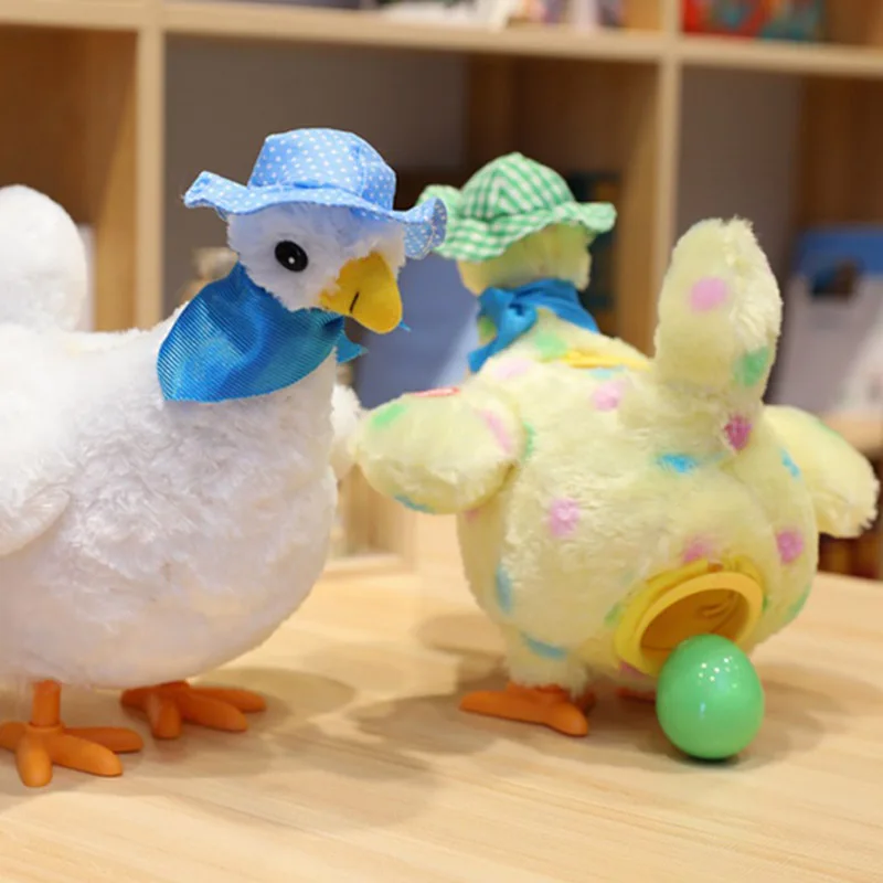 

Забавная несущая яйца куриная игрушка плюшевая курица Шокирующая шутка детский подарок детский антистрессовый гаджет обучающая игрушка