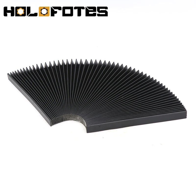 

Customize Non-fireproof CNC Organ Dust Cover Cloth 15mm/20mm/25mm/30mm Fold Width PVC Durable Flexible Oil Proof for CNC Router