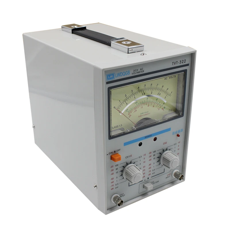 TVT-322 Двухканальный милливольтметр Двойной игольчатый Новый дизайн