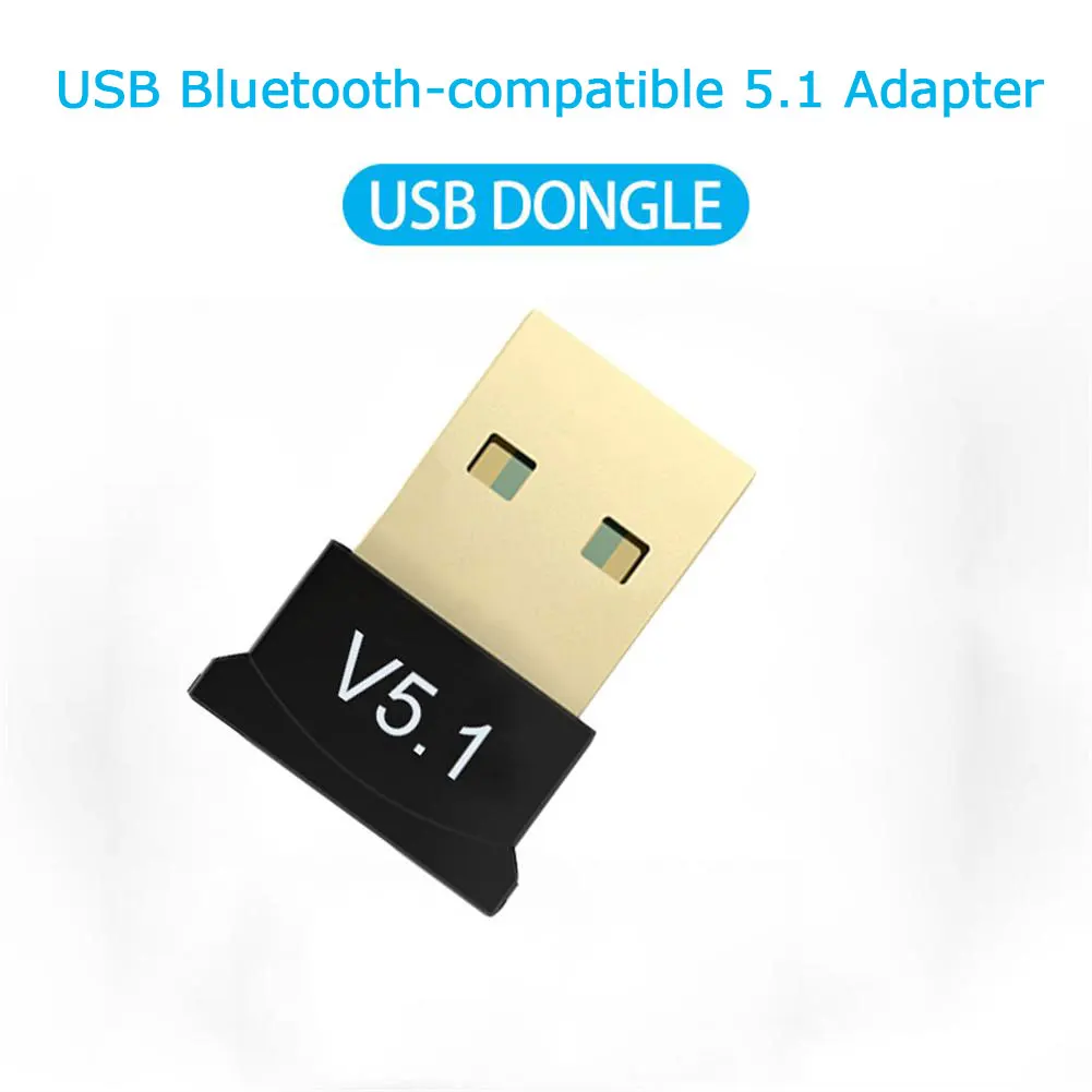 

USB Bluetooth-compatible 5.1 Adapter Mini Aux Transmitter Receiver Audio Music Dongle Wireless Adapters For PC Computer Speaker