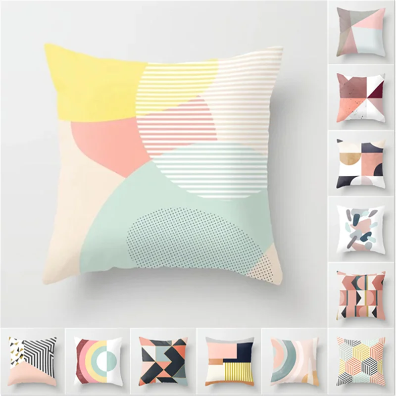 

1 шт., мягкая бархатная наволочка в полоску