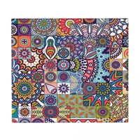 kitchen dish drying mat ethnic mandala style washable counter pad absorbent drainer 16x18