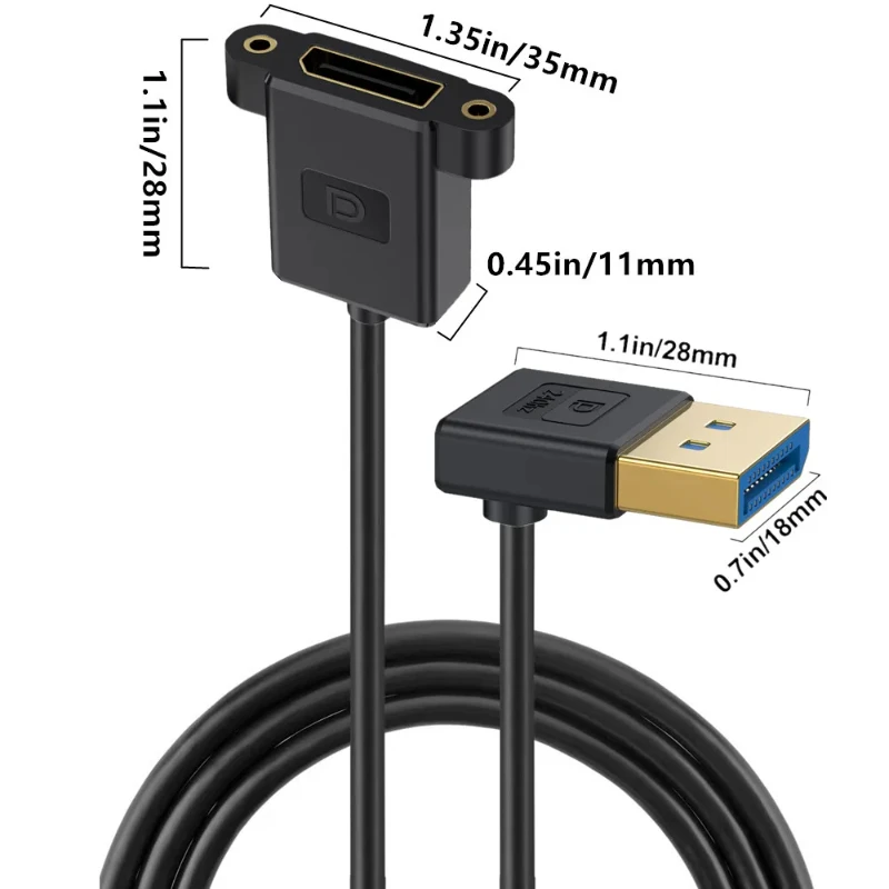 Силиконовый кабель Displayport 1.4