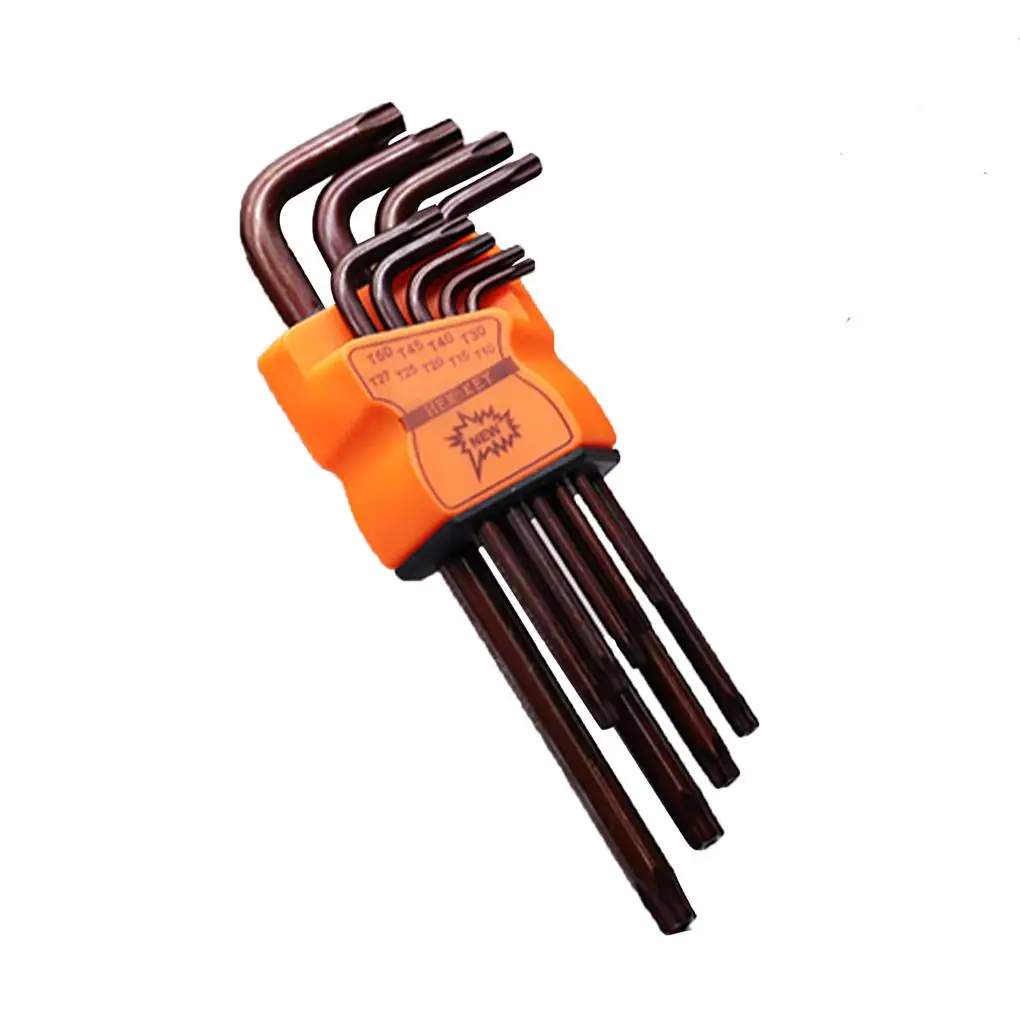 

Набор шестигранных ключей, комплект из 9 предметов, L-образная форма, Torx, универсальные, для ремонта гаечных ключей (Torx)