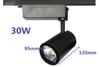 20w 30w cob led track light spot light ceiling mounted rail 3 track lamp decorative led 15degree 24degree
