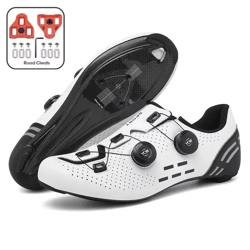 Мужские кроссовки из углеродного волокна совместимые с SPD для езды на велосипеде