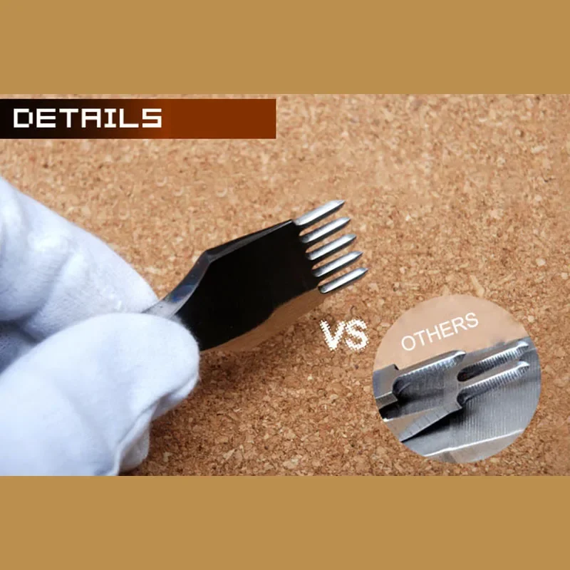 Профессиональные Кожевенные ремесла захватывающие железные отверстия штампы