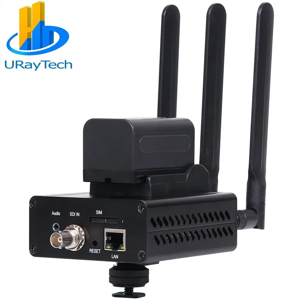 

URay DHL Free shipping H.265 4G LTE HD SDI IP Streaming Encoder 4G SDI To IP Encoder RTMP SRT Encoder For Live Streaming