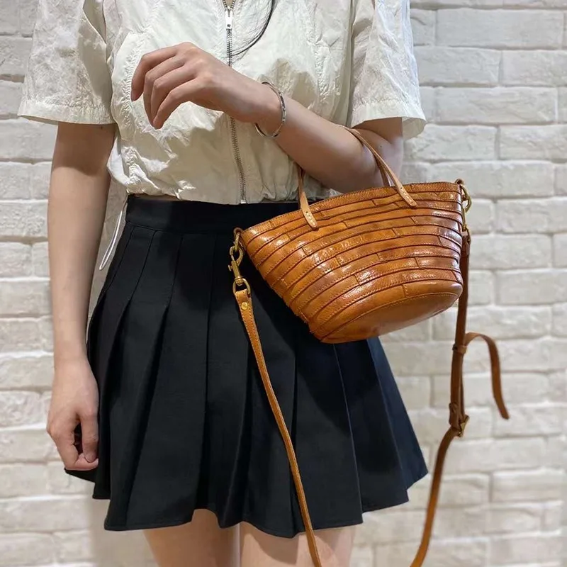 Роскошные женские сумки-корзины зеленая женская сумка-тоут из натуральной