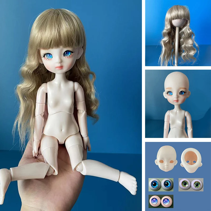 

Модная самодельная 30 см кукла ручной работы для макияжа, модель 1/6 Bjd кукла с 3 парами глаз, Детская кукла для девочек, подарок на день рождения