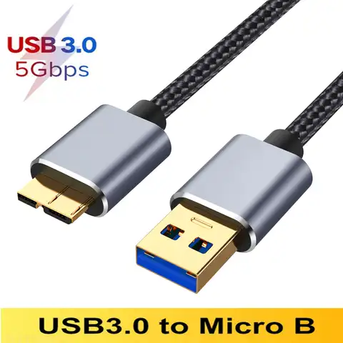 Внешний кабель жесткого диска USB Micro B кабель HDD Кабель Micro Data кабель SSD Sata кабель для Samsung жесткий диск Micro B USB3.0 кабель