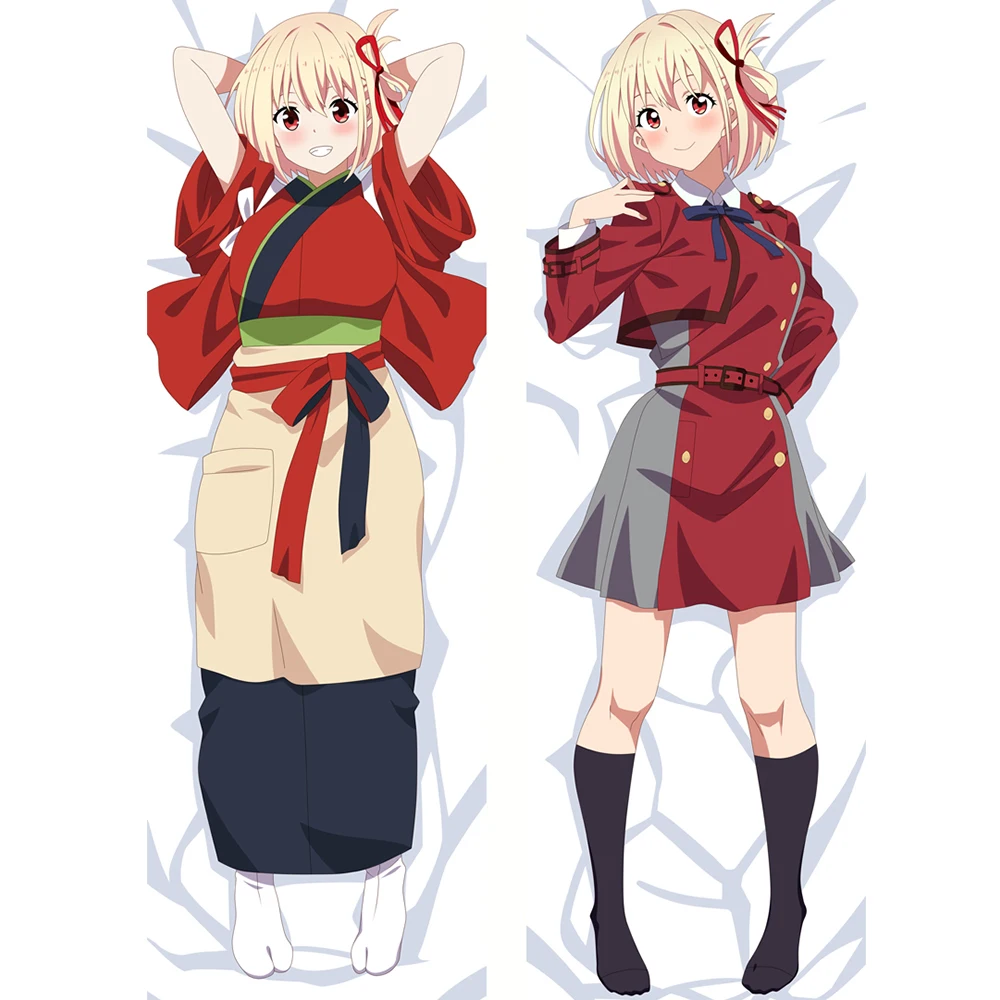 

Anime Lycoris Recoil Dakimakura Full Body Pillow Case 2-Side Hugging Body Prop Case Home Decoration Cover