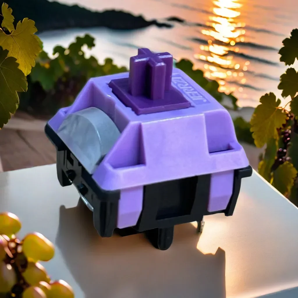 Переключатели клавиатуры Jerrzi Blueberry Mousse линейные 5-контактные 40gf RGB заводские