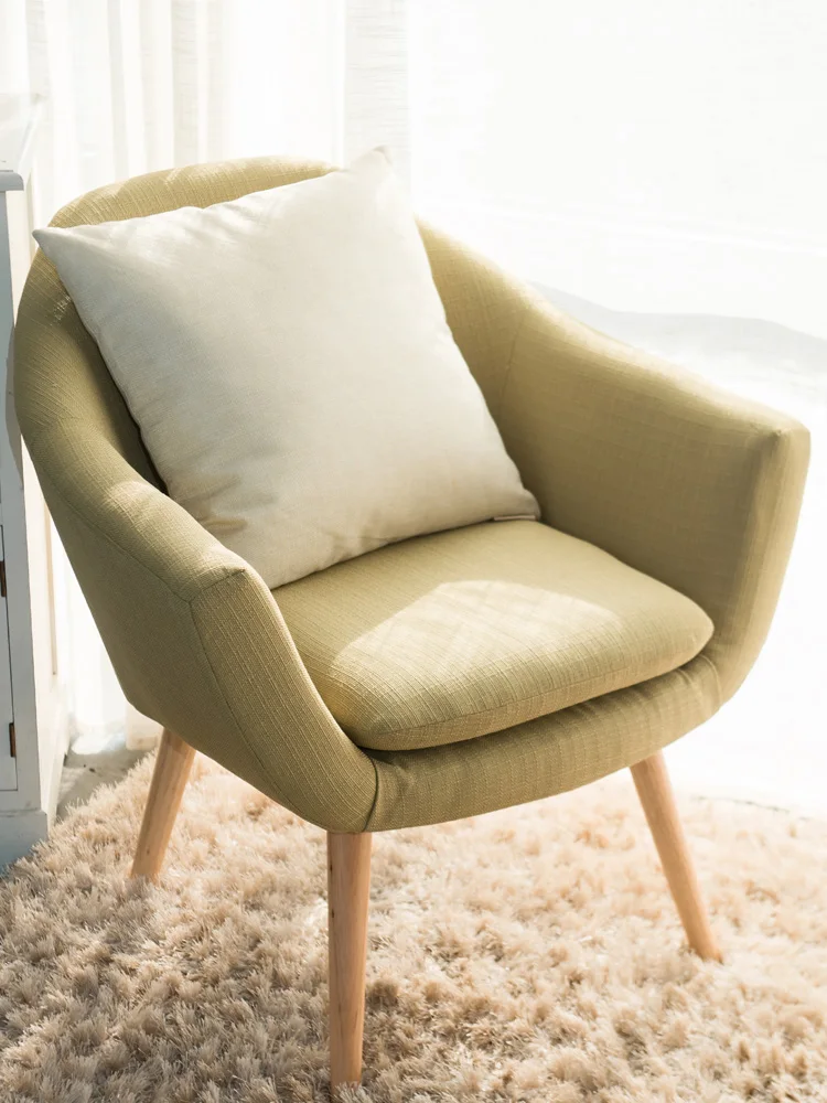 

Nordic single lazy sofa bedroom small family leisure chair living room balcony simple and modern